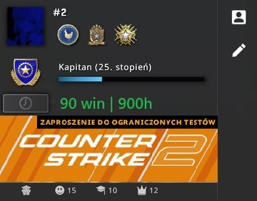 KONTO CS2 i CSGO, MEDALE ODZNAKI  STATUS PRIME