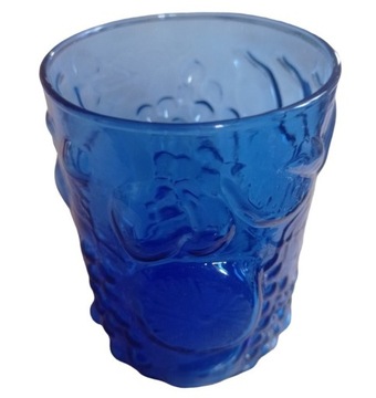 Kobaltowo - niebieska szklanka Vintage