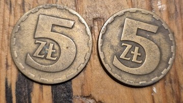 Monety 5 zł 1975 i 1976