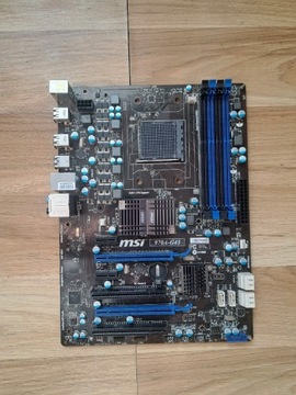 Płyta główna MSI 970a-g43 AMD FX, DDR3, USB 3.0, do naprawy, kolekcji itp 