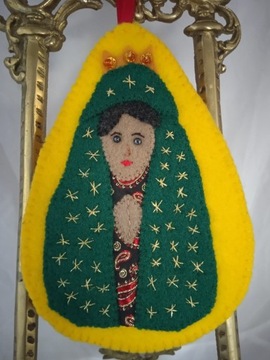 ZAWIESZKA "MATKA BOŻA Z GUADALUPE" FILC HAND MADE