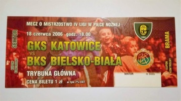 Bilet GKS Katowice - BKS Bielsko-Biała 18.06.2006