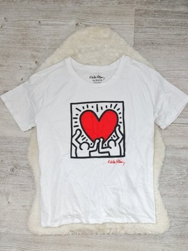 Koszulka T-shirt Keith Haring Rozmiar L / XL Biała