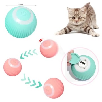 Piłka Zmyłka - silikonowa piłka do zabawy dla kota