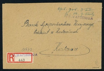 1945 Wapienica stempel prowizoryczny