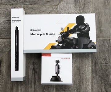 Insta360 Motorcycyle Bundle, Suctiom Cup Car Mount