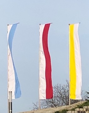 Flaga Polski Maryjna Papieska na Maszt