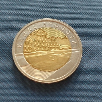 Moneta 5 zł-2015-Odkryj Polskę-Kanał Bydgoski 