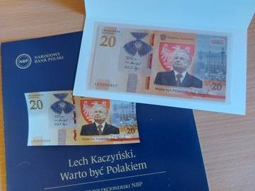 20 zł - Lech Kaczyński - nr LK 0009957