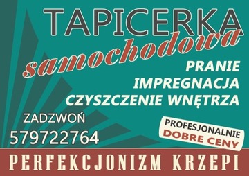 Pranie tapicerki samochodowej. W dobrej cenie.