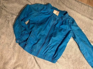 Niebieska cienka kurtka narzutka bluza bomberka