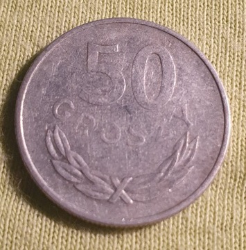 Moneta 50gr z roku 1977.