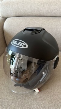 ++ Kask motocyklowy HJC i40 M 2 lata gw. czarny ++