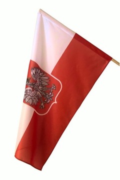 Flaga Polski z Godłem 115x70 cm PRODUCENT