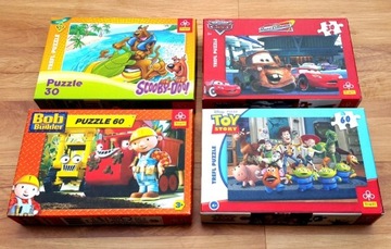 Puzzle trefl 11szt + 2 gry samsam i mickey house