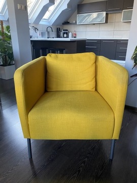Fotel Ikea Ekero żółty