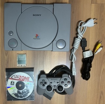 PSX  SCPH-7502 + Pad Sony + Karta, Przerobiona