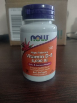 NOWfoods Vitamin D-3 5000 IU 240 softgels