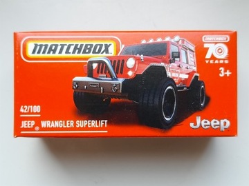 Matchbox Jeep Wrangler Superlift NOWY