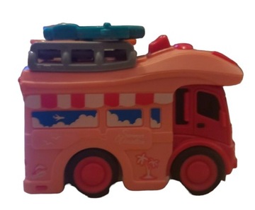 Różowy samochodzik z napędem bus autobus auto 