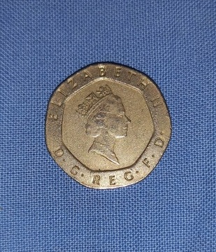 Twenty pence 1987