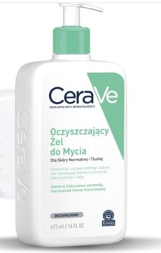 CeraVe Oczyszczający Żel do Mycia 473ml tłusta