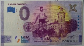 0 euro - RKS Radomsko - bardzo niski numer 000194