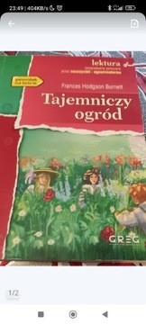 Tajemniczy ogród -lektura z opracowaniem.