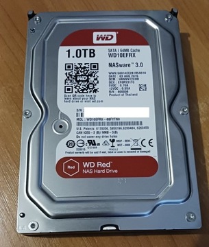 Dysk serwerowy HDD NAS WD RED 1TB RAID (12h pracy)