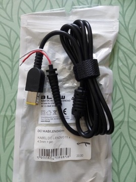 Kabel zasilacza laptop Lenovo przewód DC 11x4,5mm 