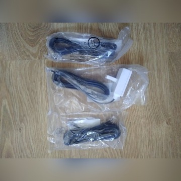 3 x kabel telefon. RJ45, 4 żyłowy, NOWE