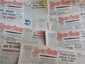 Kurier gazeta  z PRL , zest gazet Polski  Kurier 