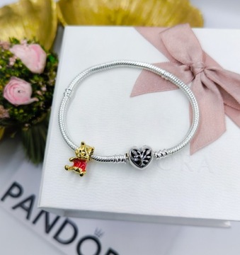 Bransoletka do charms Pandora drzewo Kubuś s925