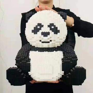 Klocki Konstrukcyjne Panda 29cm Piękne