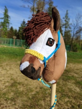 Konik hobby horse a4 premium srokaty