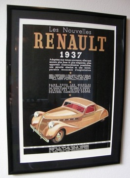 Reklama art deco - Renault 1937