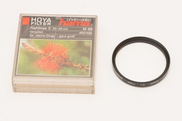 Soczewka makro Hoya 49mm +3 dioptrie