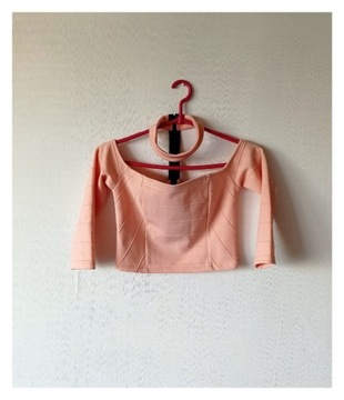 Pastelowa bluzka crop top nowa