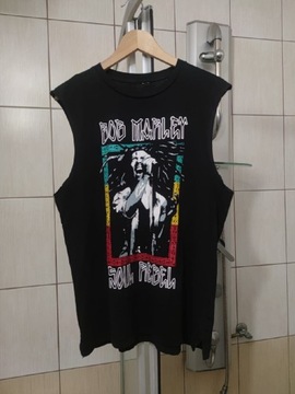 czarna koszulka bezrękawnik Bob Marley L classic sport retro drip pr