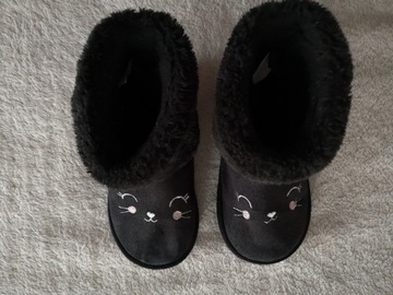 Czarne buty kozaki botki jak emu w kotki H&M 28 29