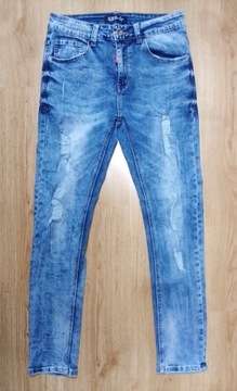 Spodnie męskie jeans slim fit XZX-star