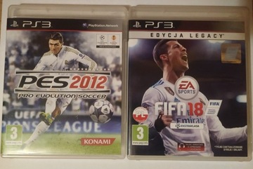 Fifa 18 PS3 / Dubbing PL, Komplet +Gratis PES 2012