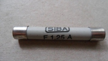 Bezpieczniki topikowe SABA F 1,25A 1,2kV.