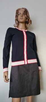 Tommy Hilfiger rozpinany krótki sweter bawełna S