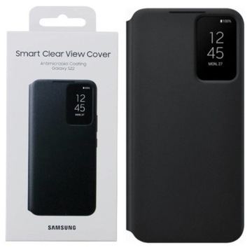 Samsung Galaxy S22 etui Smart Clear View Cover EF-ZS901CBEGEE - czarne