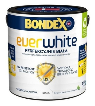 BONDEX ever white 2,5L biała farba matowa