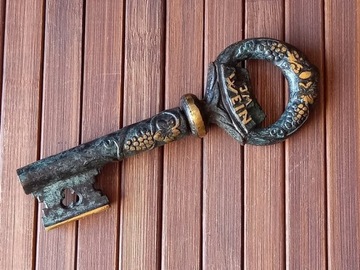 Mosiężny korkociąg klucz ,vintage 
