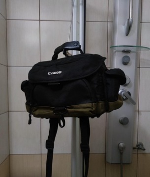 torba etui na akcesoria do aparatu Canon etui camlight czarne sport retro