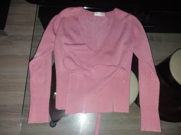 Sweterek różowy wiązany regulacja