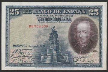 Hiszpania 25 peset 1928